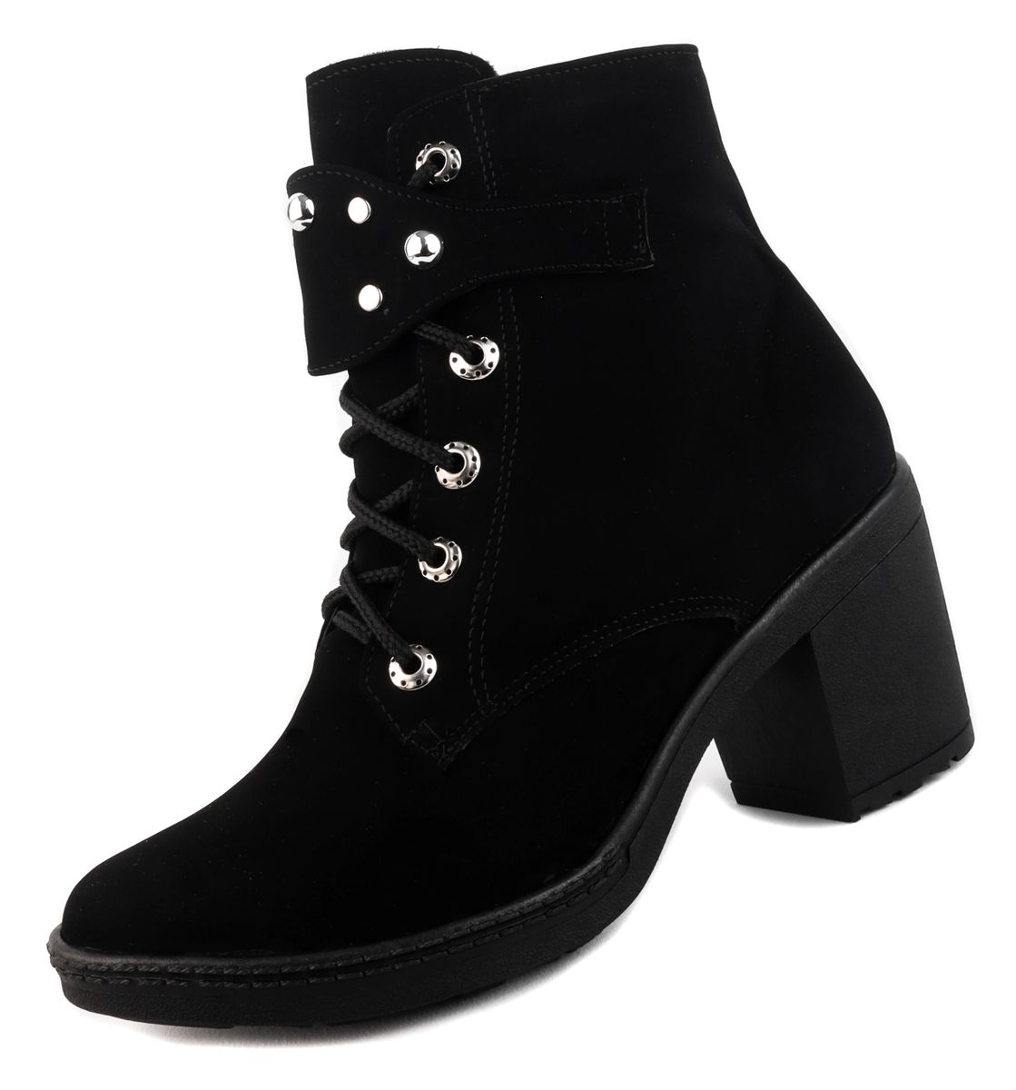 Botas Mujer Tac n Dama Vestir Casual C modas Negras 942 n